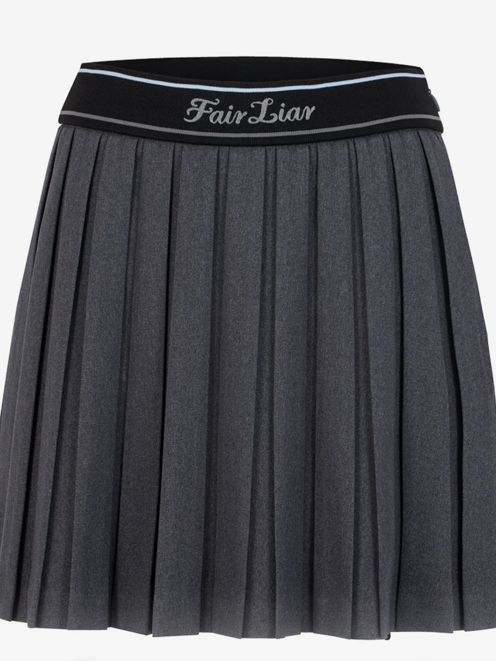 NWT FAIRLIAR logo band pleated Skirt